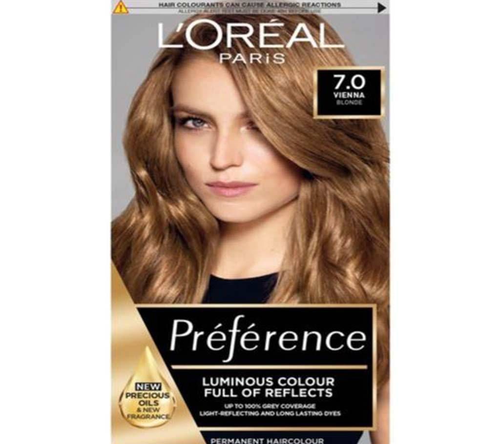 LOreal Paris Hair Color 7.0 Vienna Blonde-322g-France