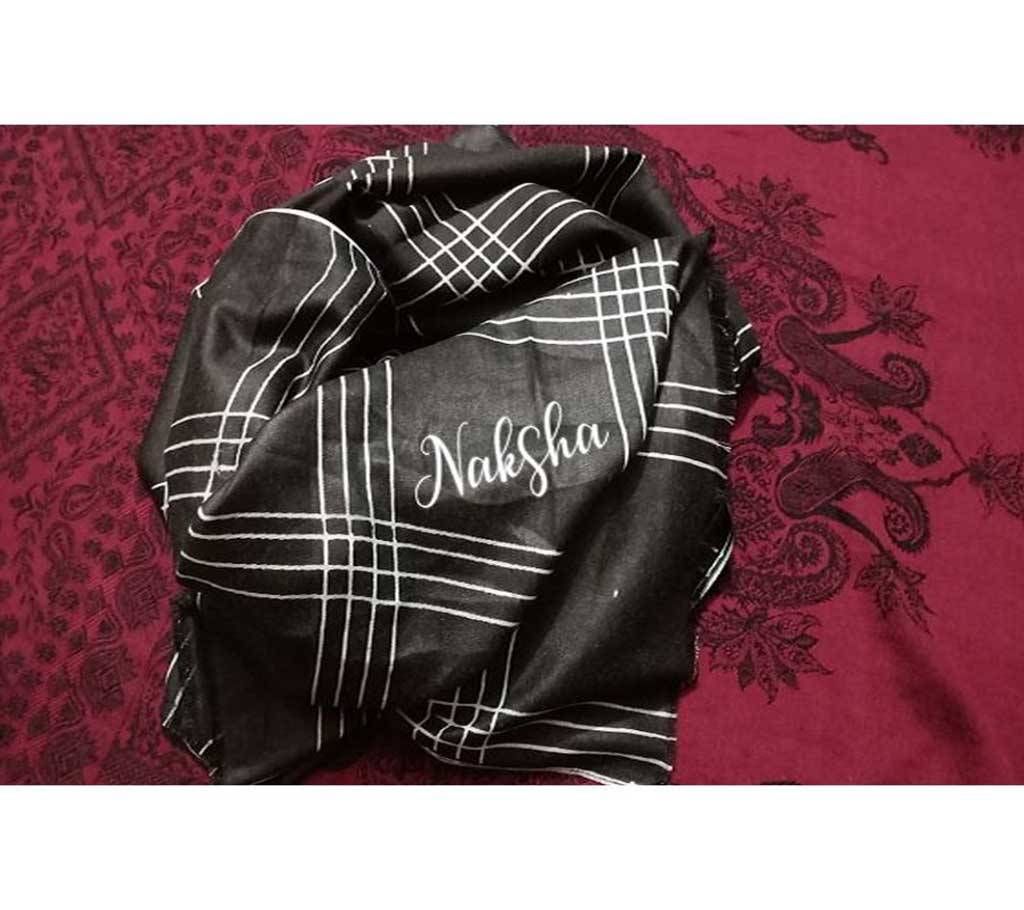 Black Cotton Hijab