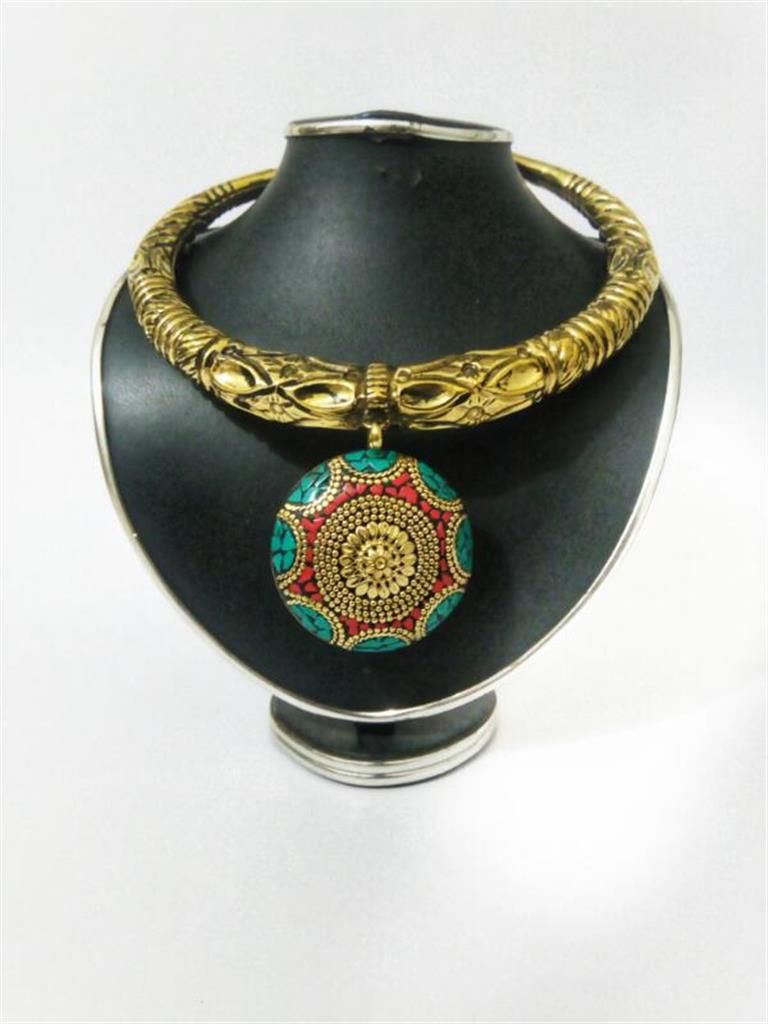 Gold Plated Round Neck Necklace