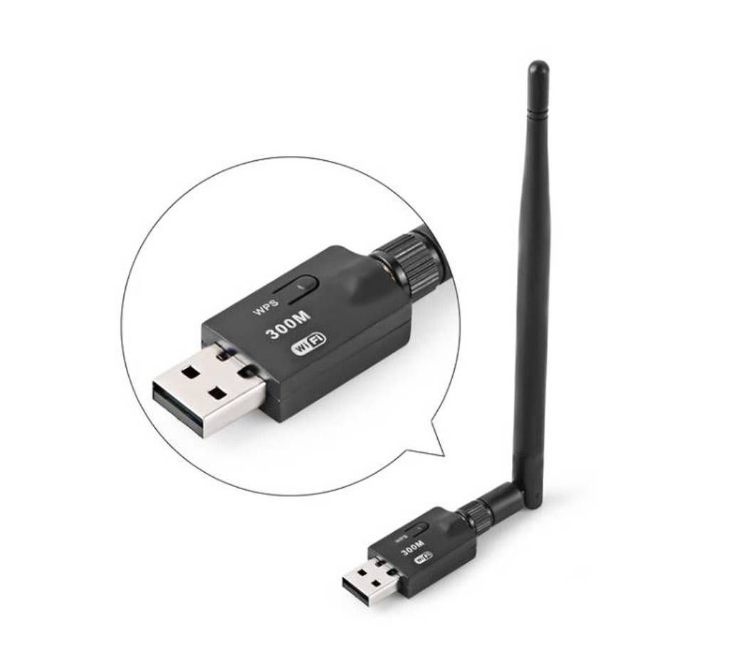 USB 2.0 Wireless 300n Mbps Wifi Reciever Adapter
