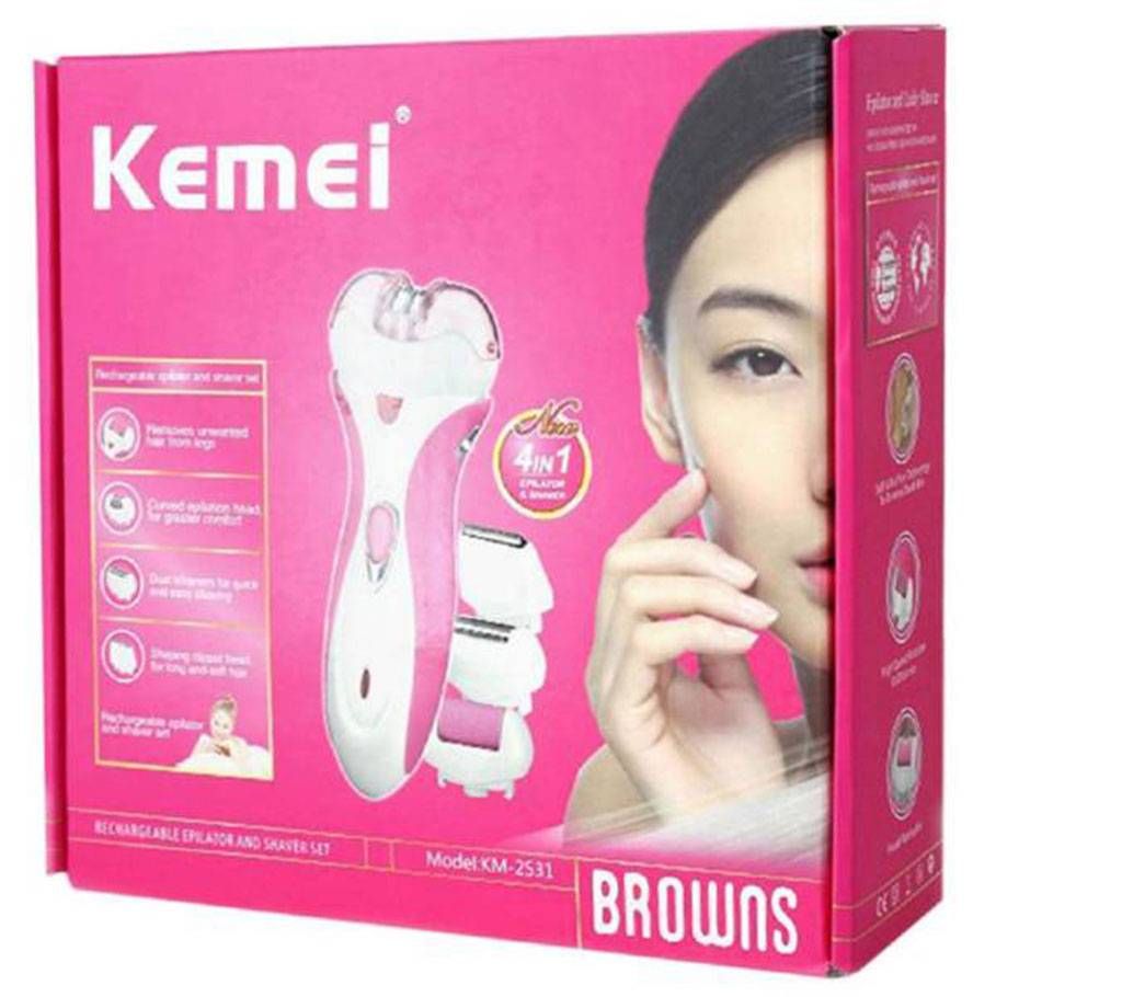 Kemei KM-2531 4 in 1 ladies epilator 