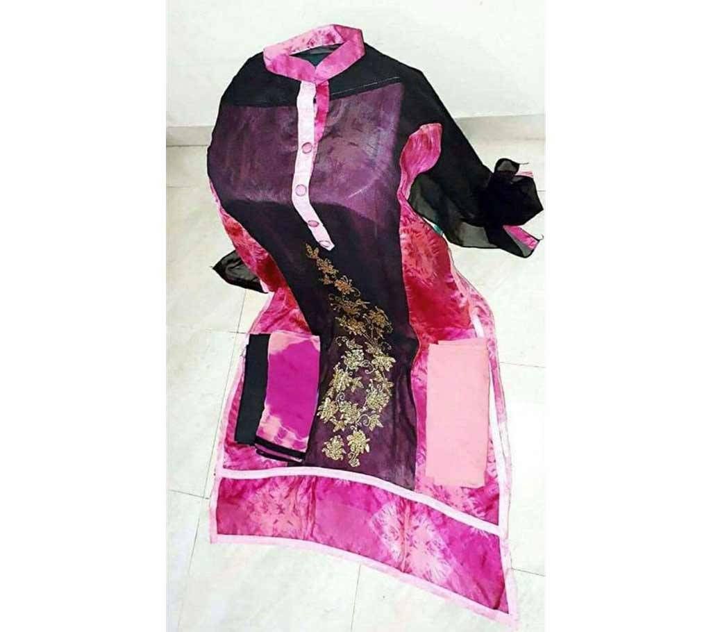 Un stitched Georgette salwar kameez 
