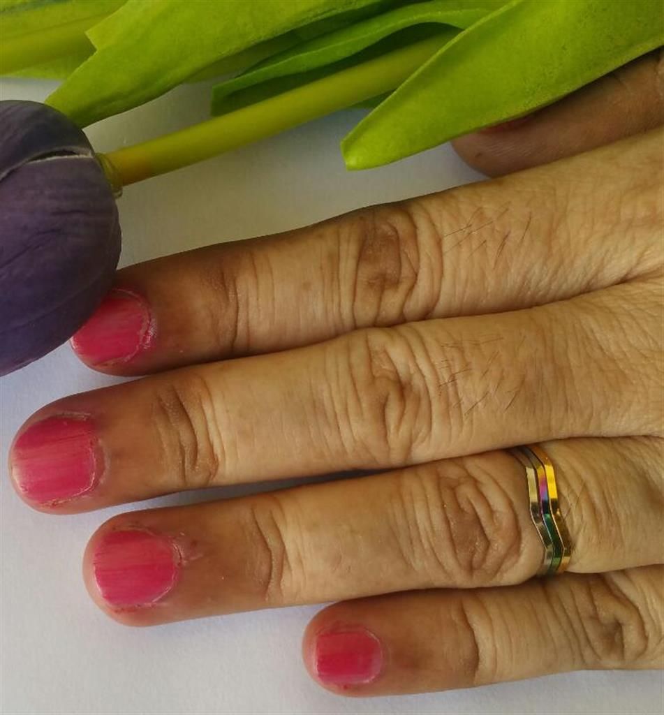 Stainless Steel Wave Finger Ring (3 piece set)