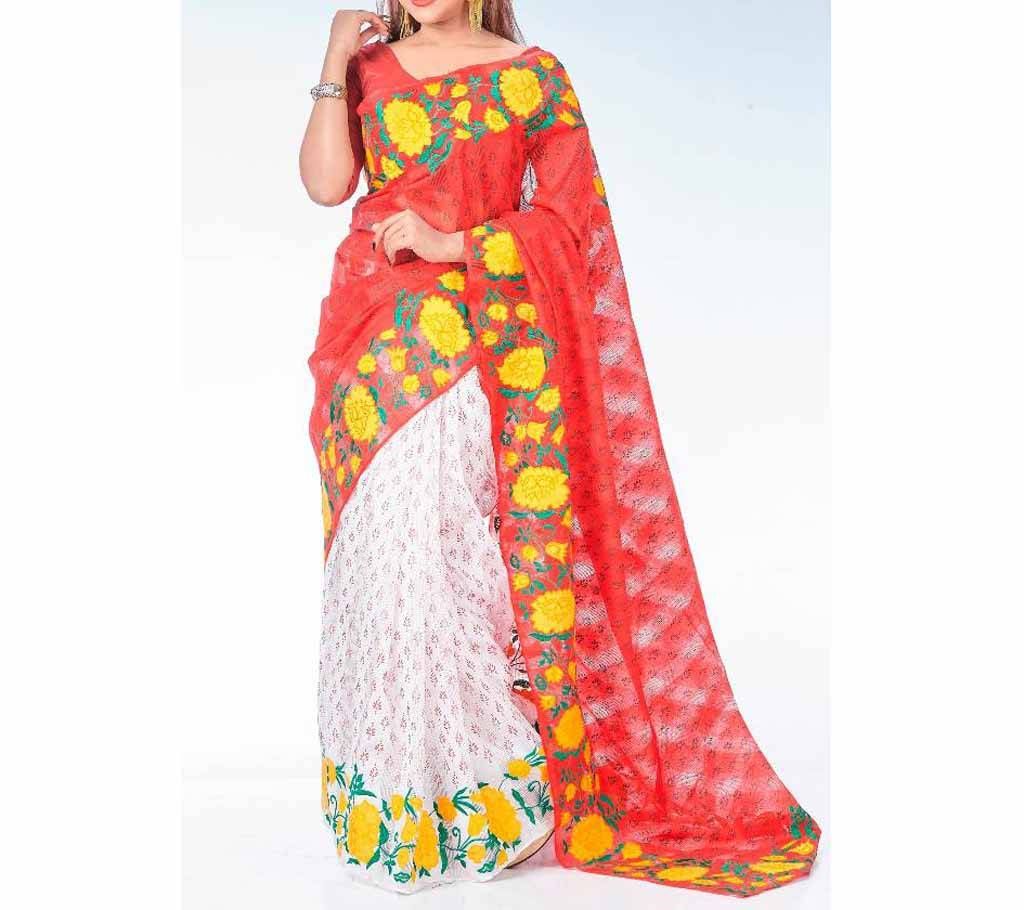Half Silk Hand Work Sharee