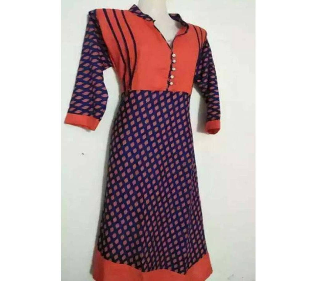 Embroidery Screen Printed Linen Kameez