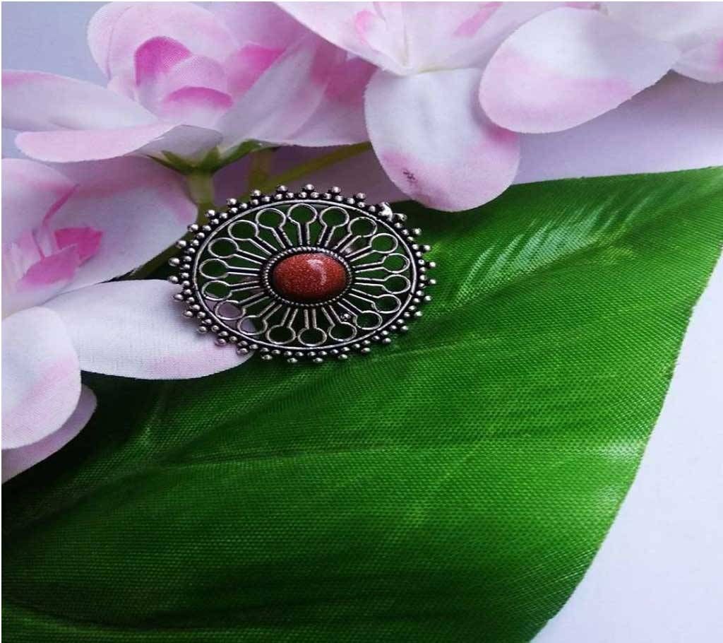 zinc alloy stone setting finger ring 