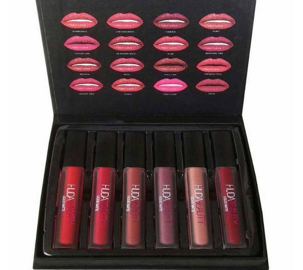 Huda beauty Liquid Matt Lipstick - 6pcs (Malaysia)