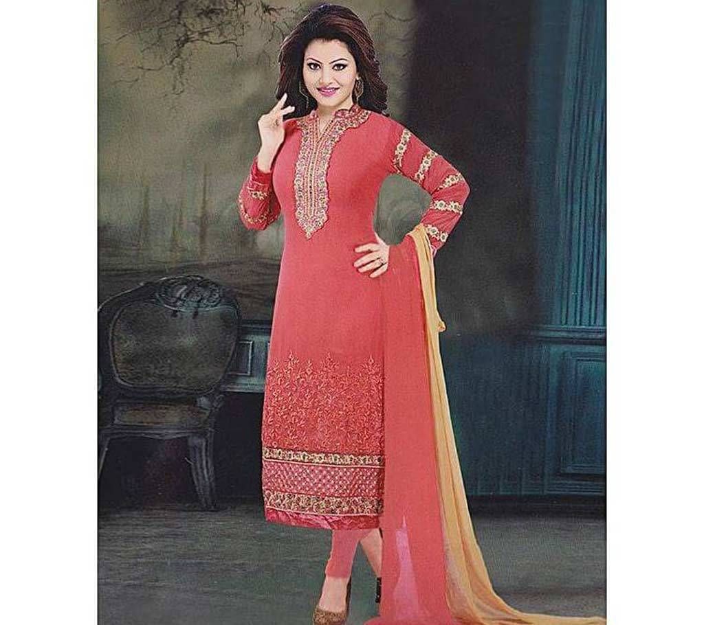 Unstitched Embroidery Georgette 3 Piece - Copy