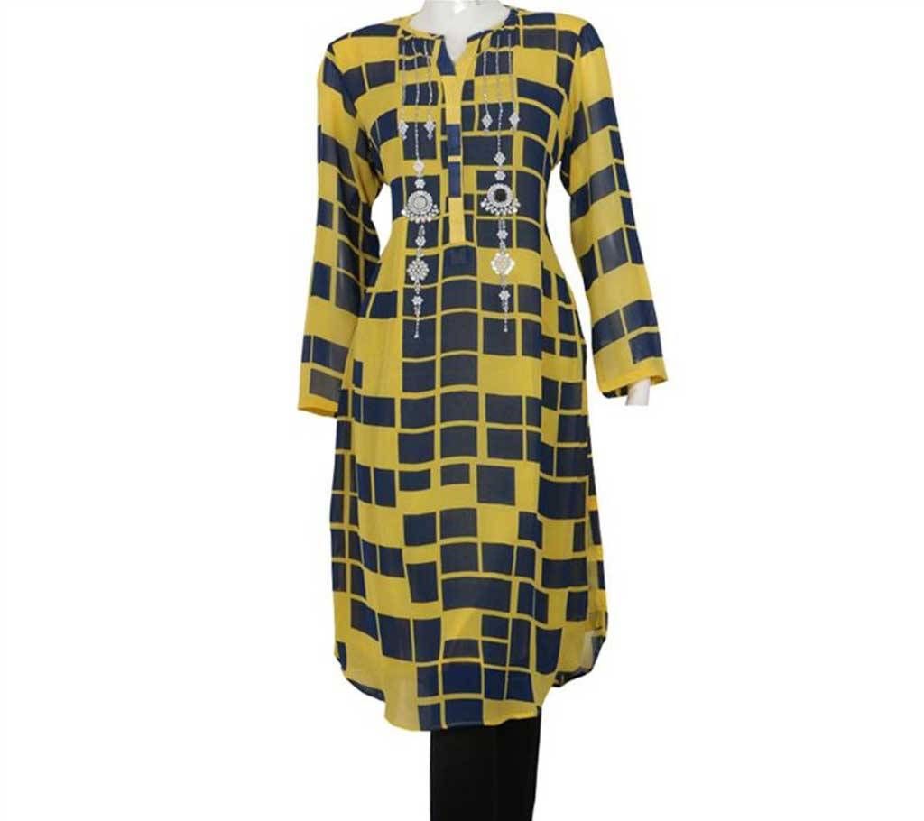 Stitched Georgette Stone Work Long Kurti