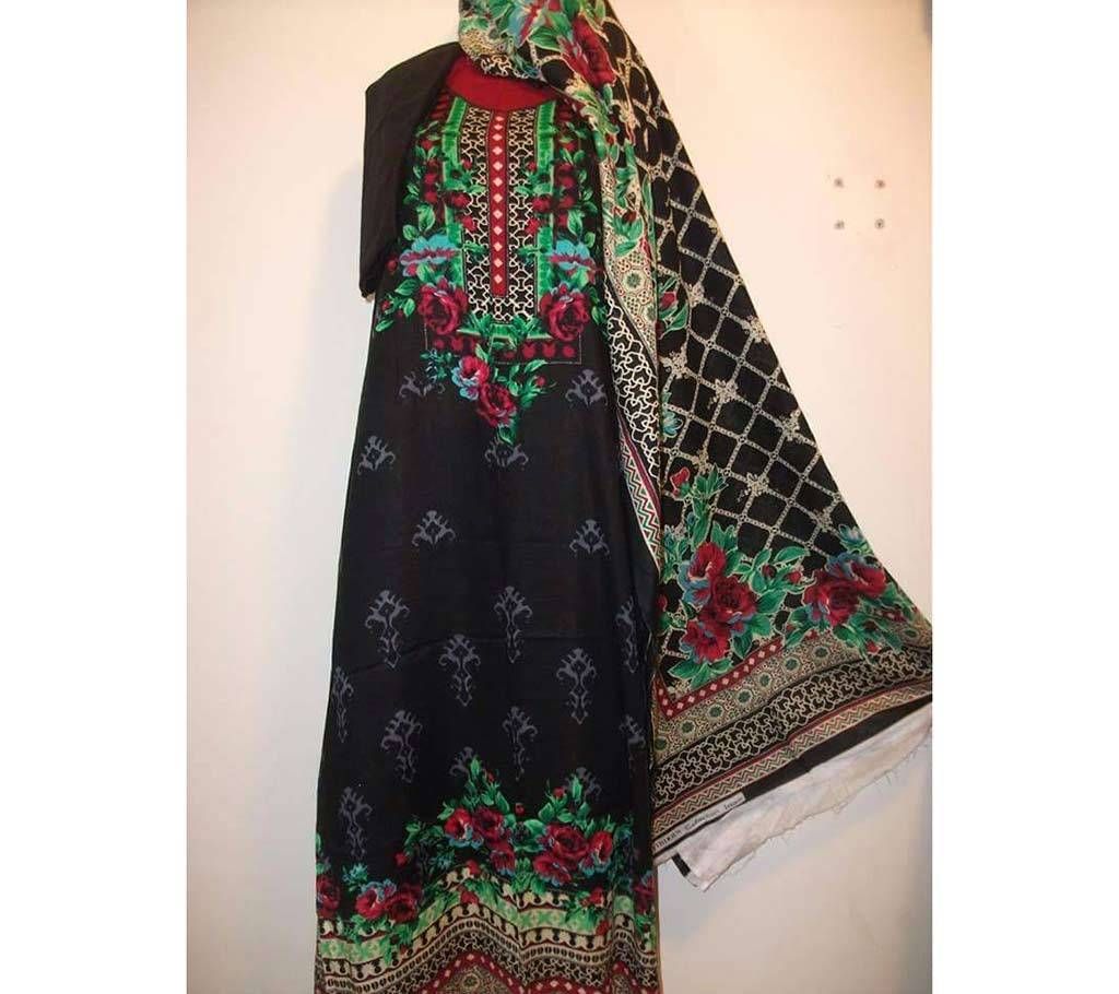 Unstitched Firdous Collection Printed lawn three pc
