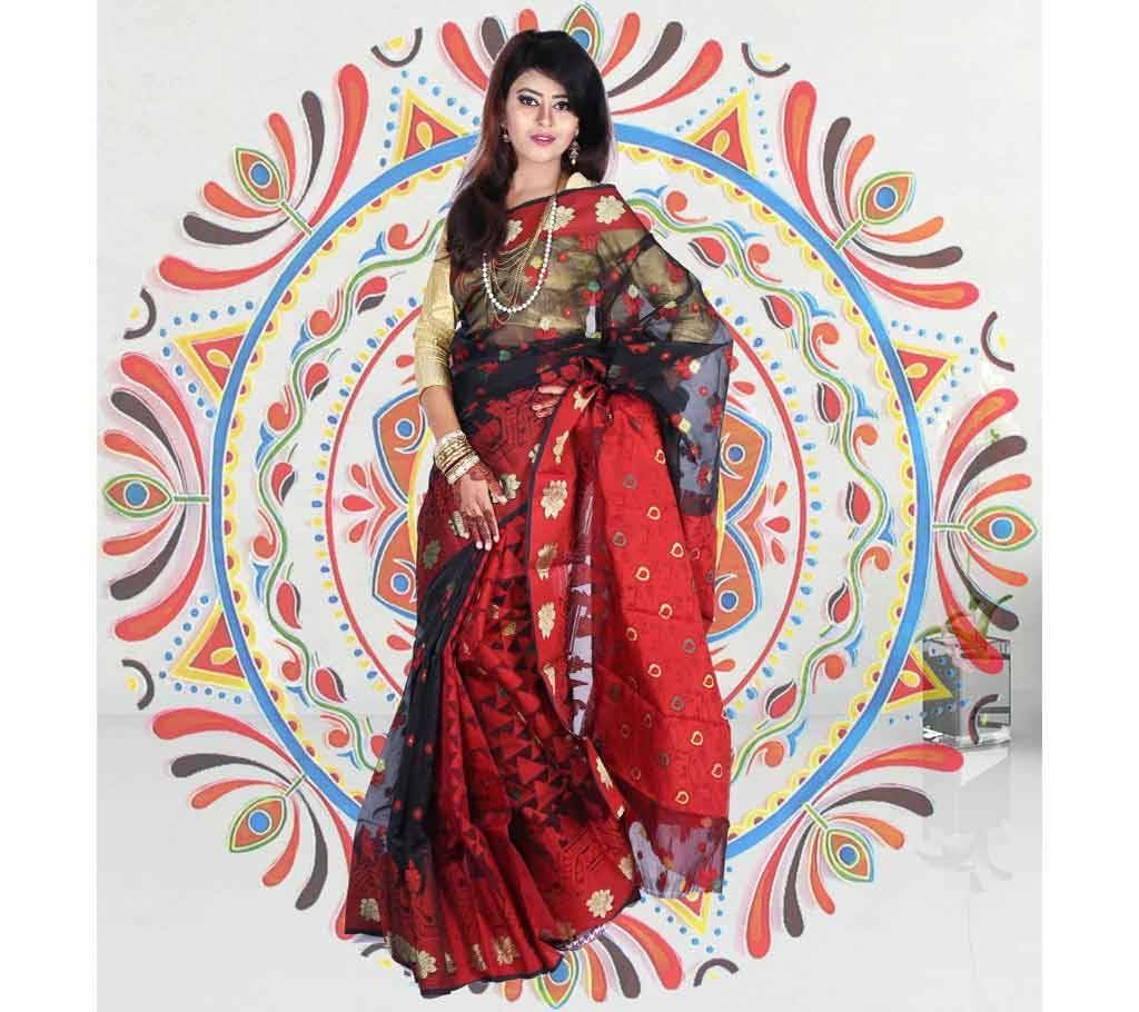 Pure Soft Jamdani Silk Saree