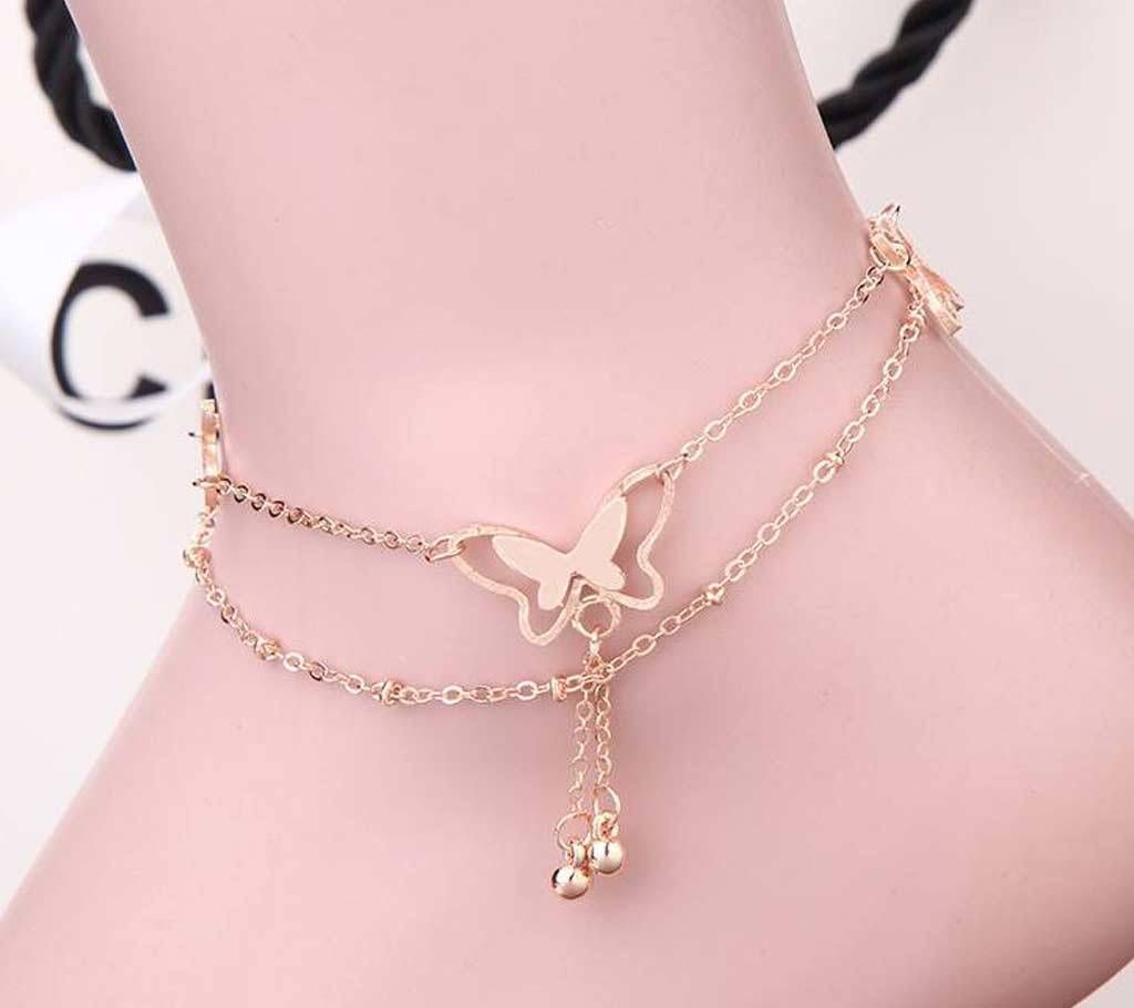 My Love Butterfly Rose Gold Anklet or Bracelet