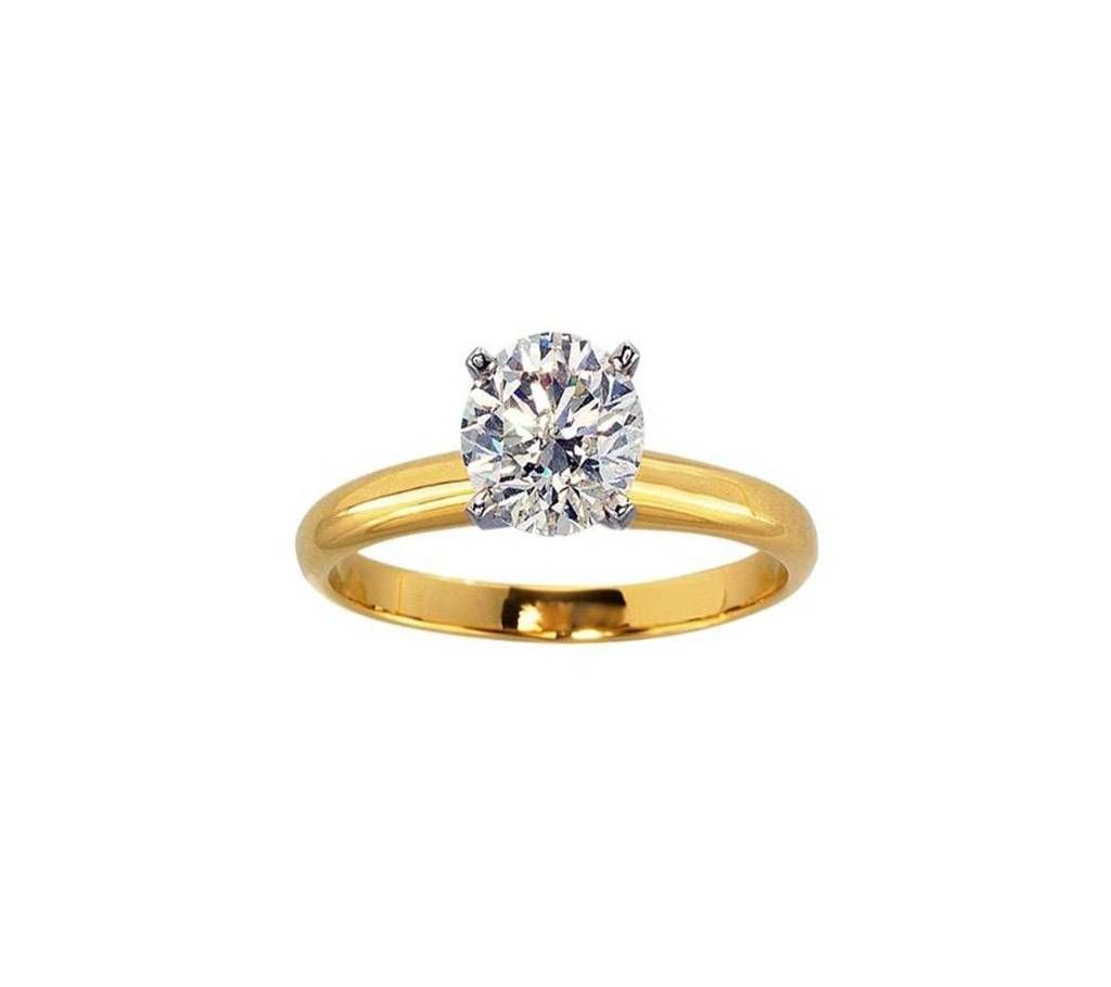 Rose Gold Plated stone setting finger Ring