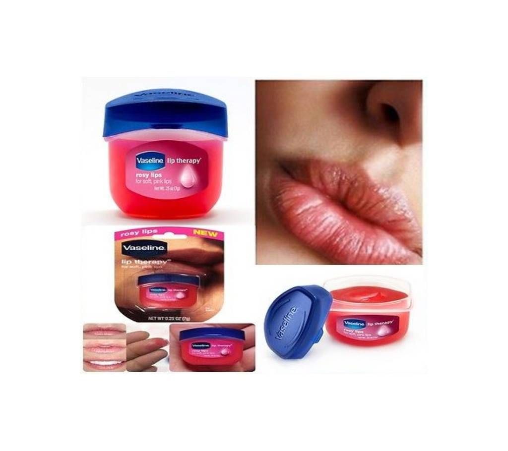 Vaseline Lip Therapy Lip Balm Mini, Rosy, 0.25 oz