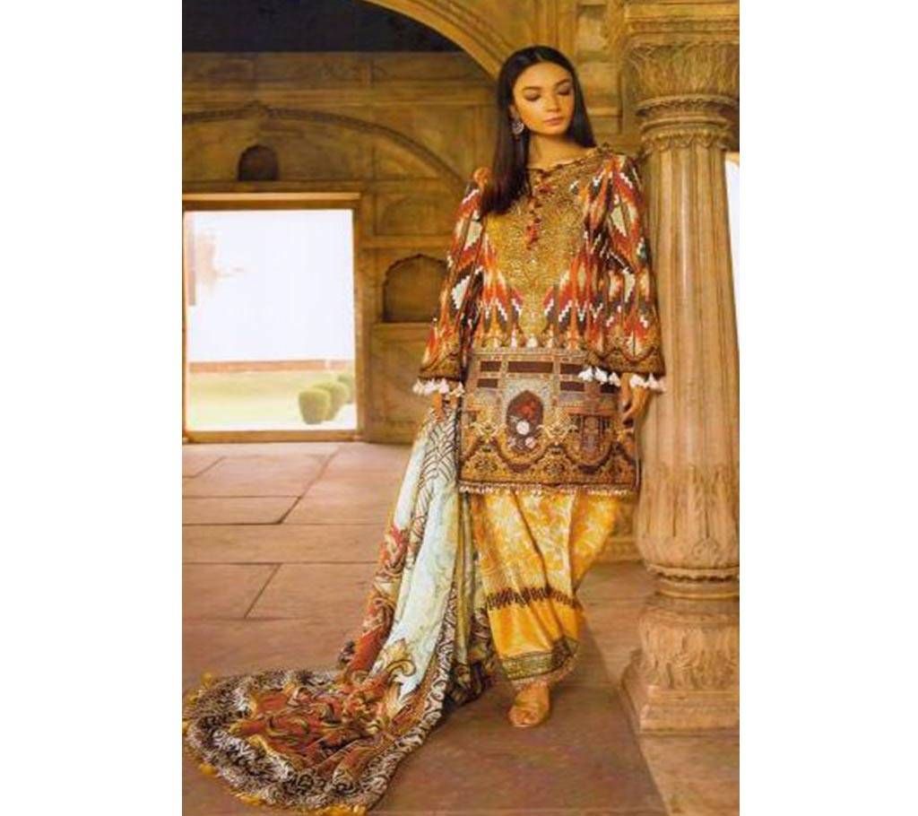 Elan ( VOL-06 )- 600-102 Unstitched Three Piece