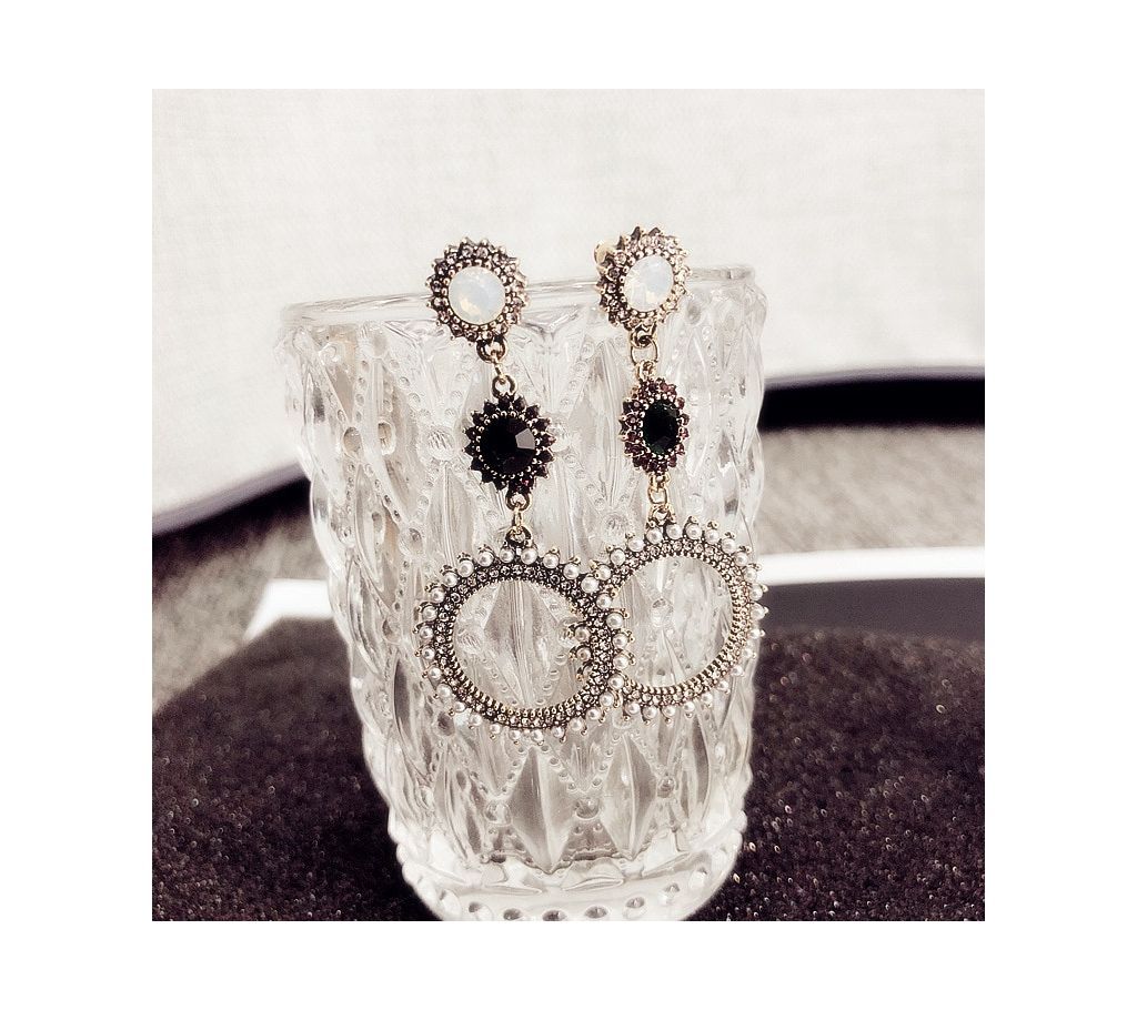 Crystal Round Women Dangle Earrings For Women Drops Earrings