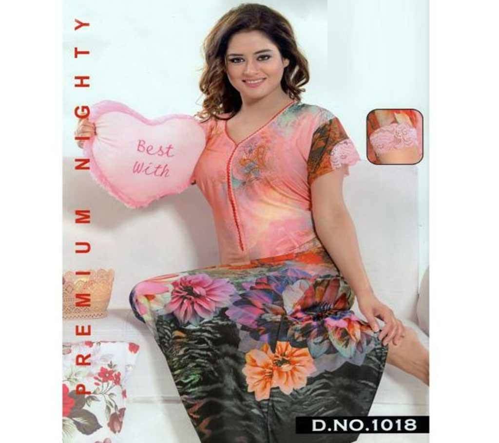 Fashionable One Part Night Dress-1018
