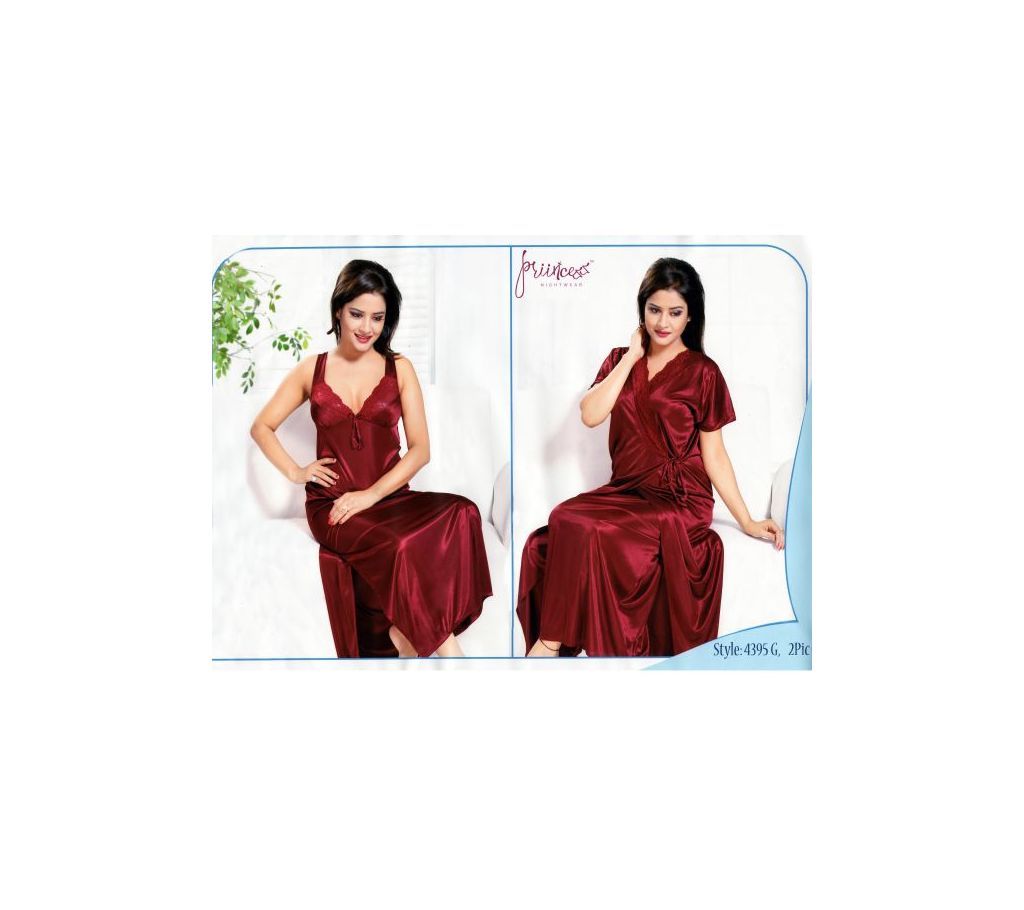 Fashionable Two Part Nighty-4395 G