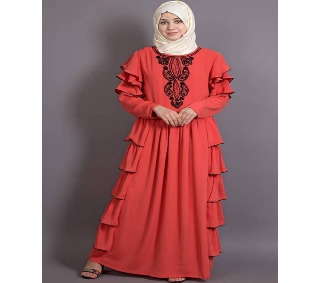 Orange Red  Alex  Borka For Women