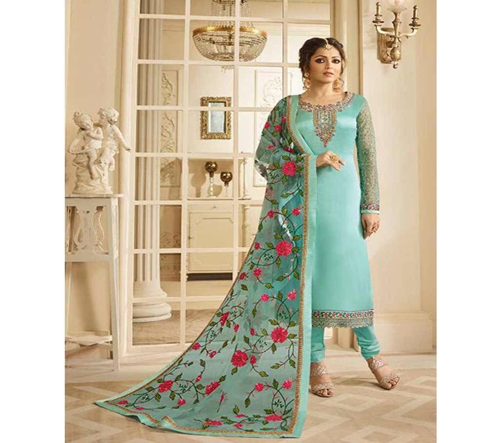 Unstitched Indian Soft Georgette Three Piece 