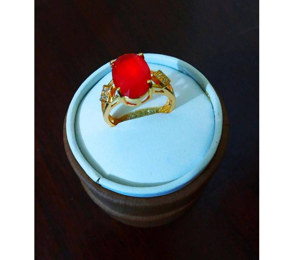Rose Stone gold plated ring