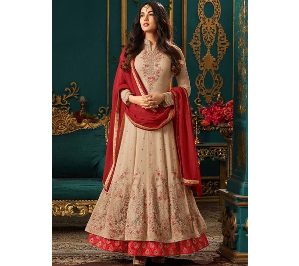Unstitched Stitched Indian Georgette EmbroidSalwar kameez Suit 