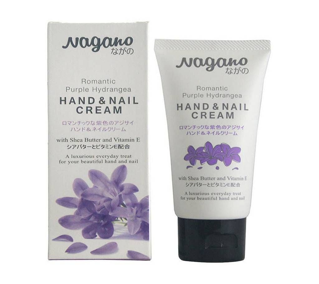 NAGANO HAND & NAIL CREAM  (ROMANTIC PURPLE & HYDRANGEA) 60ML JAPAN