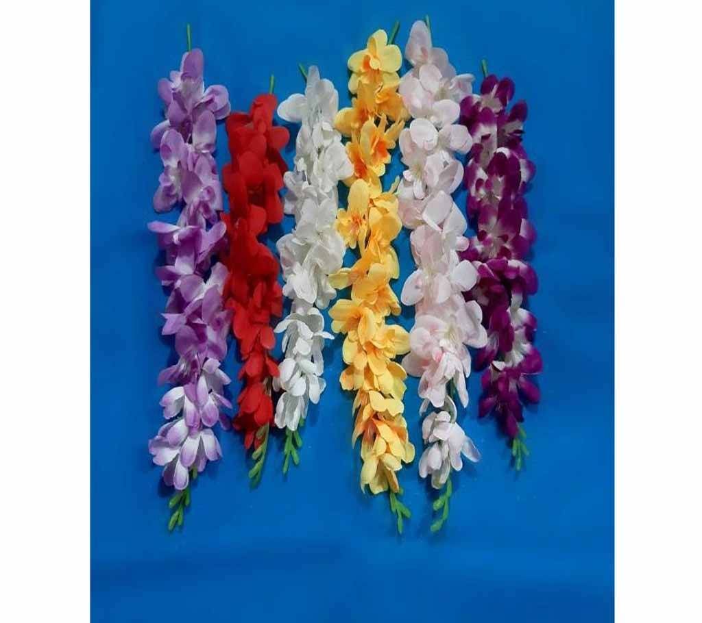 Special Combo 6 Color 6 Piece Stick Artificial Hair Flower For Woman