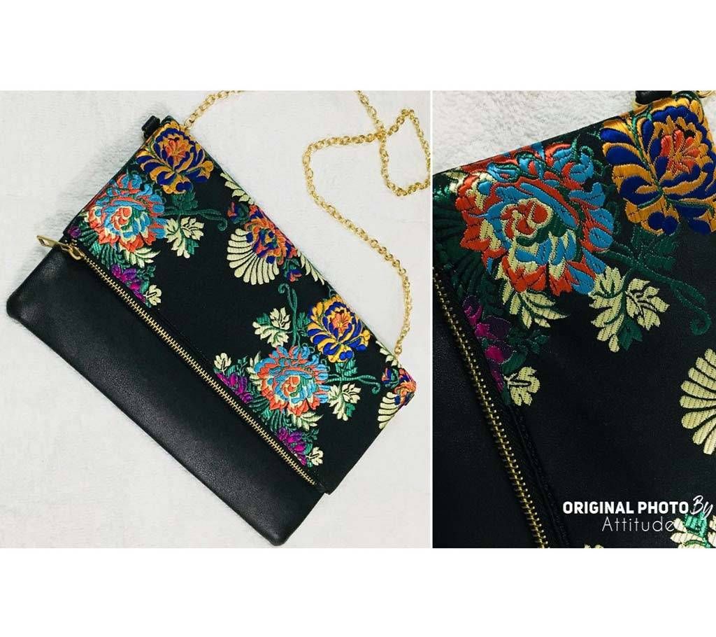 S Black Designful Stylish Hand Bag For Women