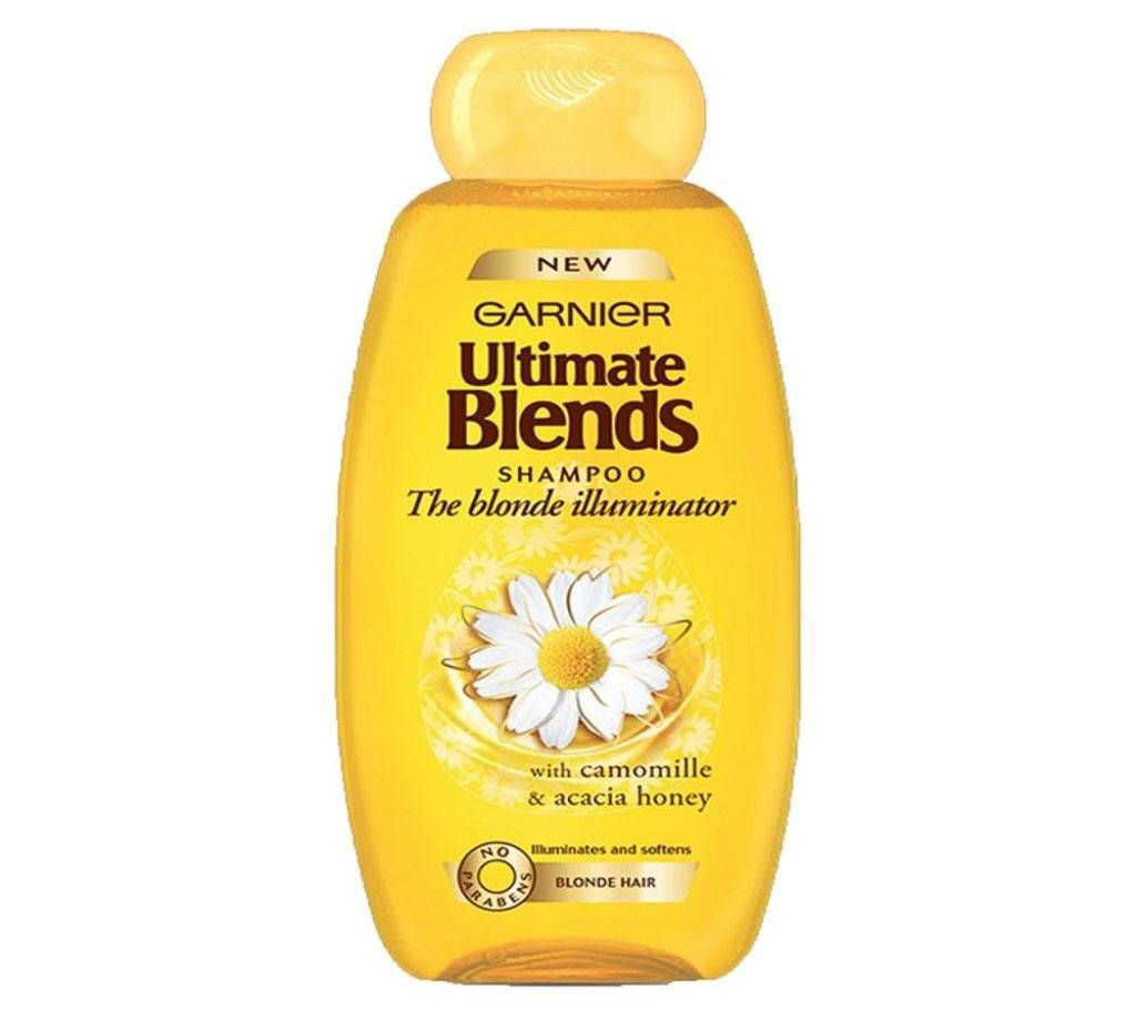 Garnier Ultimate Blends The Blonde Illuminator Camomile & Acacia Honey Shampoo 400ml-Itlay