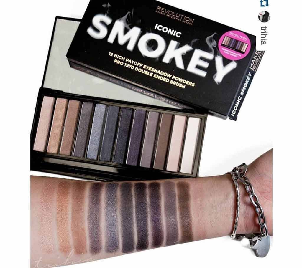 Revolution Iconic Smokey Eyeshadow Plate- 13g- (UK)