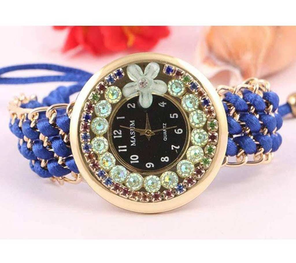 Blue Yarn Ladies Stylist Watch