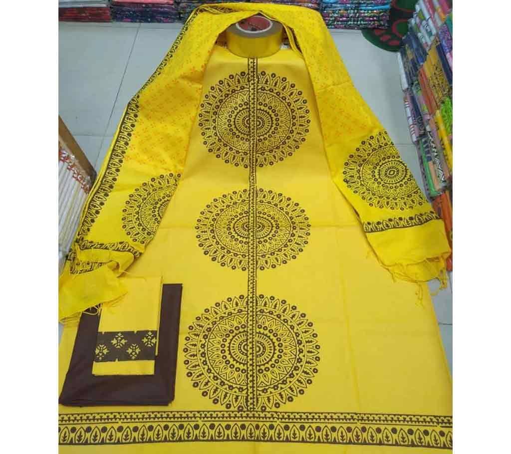 Rajdhani Voil Cotton Block Printed Shalwer Kameez for Women-21