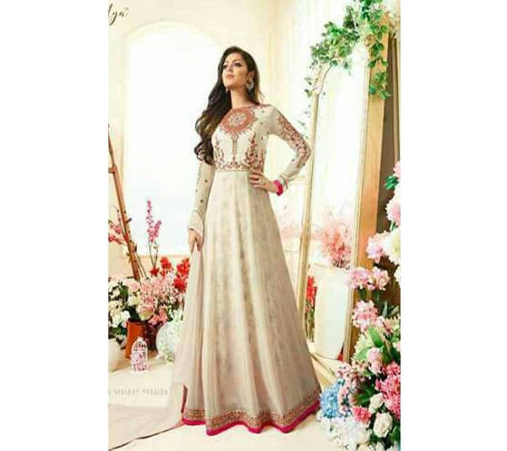 Indian Semi stitched Georgette Embroidery Three Piece (Copy)