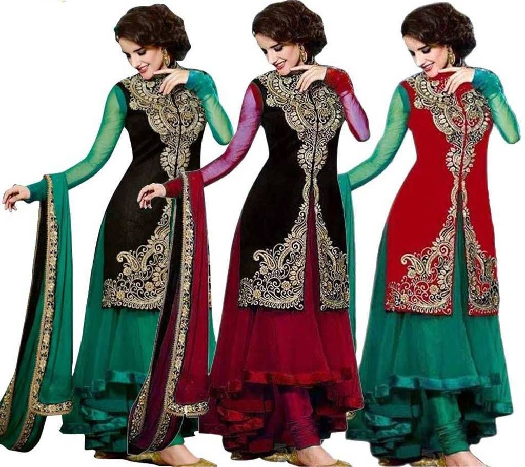 Inidian Georgette Semi stitched Long Suit - 1pc (Copy)