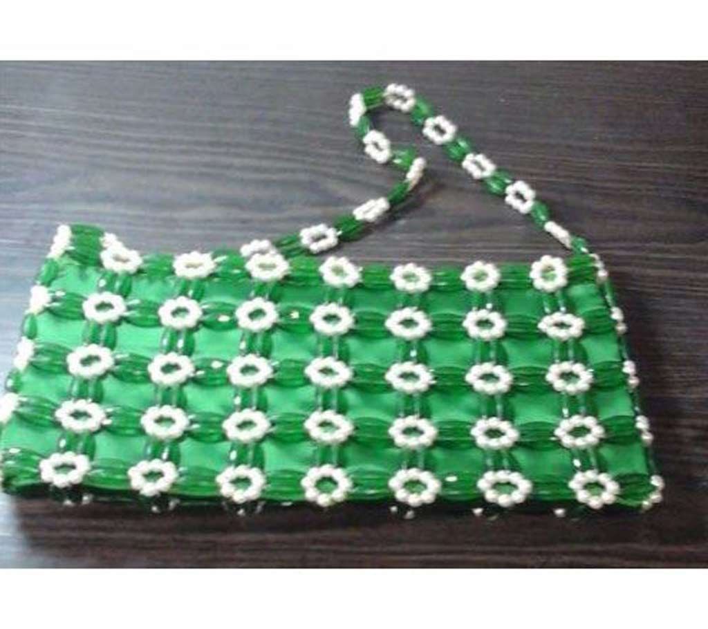 Green&White Puti Ladies Vanity Bag