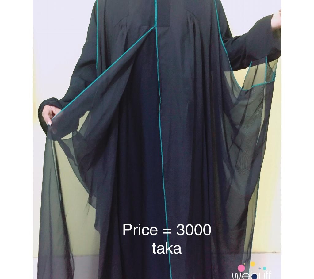 Balck Chiffon Georgette Avaya Type Borka