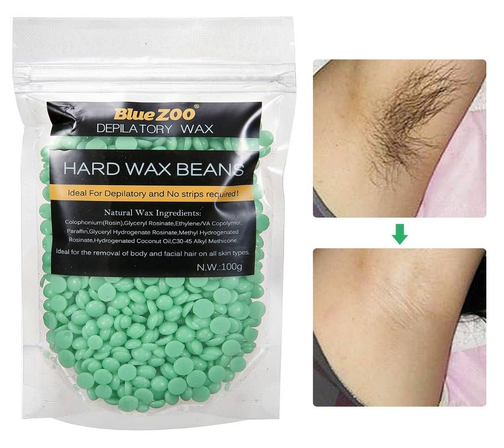 Hard Wax Bean (Tea Tree) Hair Remover, 100 gm, China
