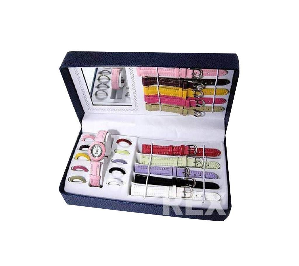 11 IN 1 Changeable Dial Ladies Watch-956