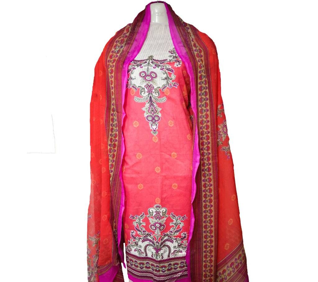 Bright Star Lawn Three Piece Dress for Women