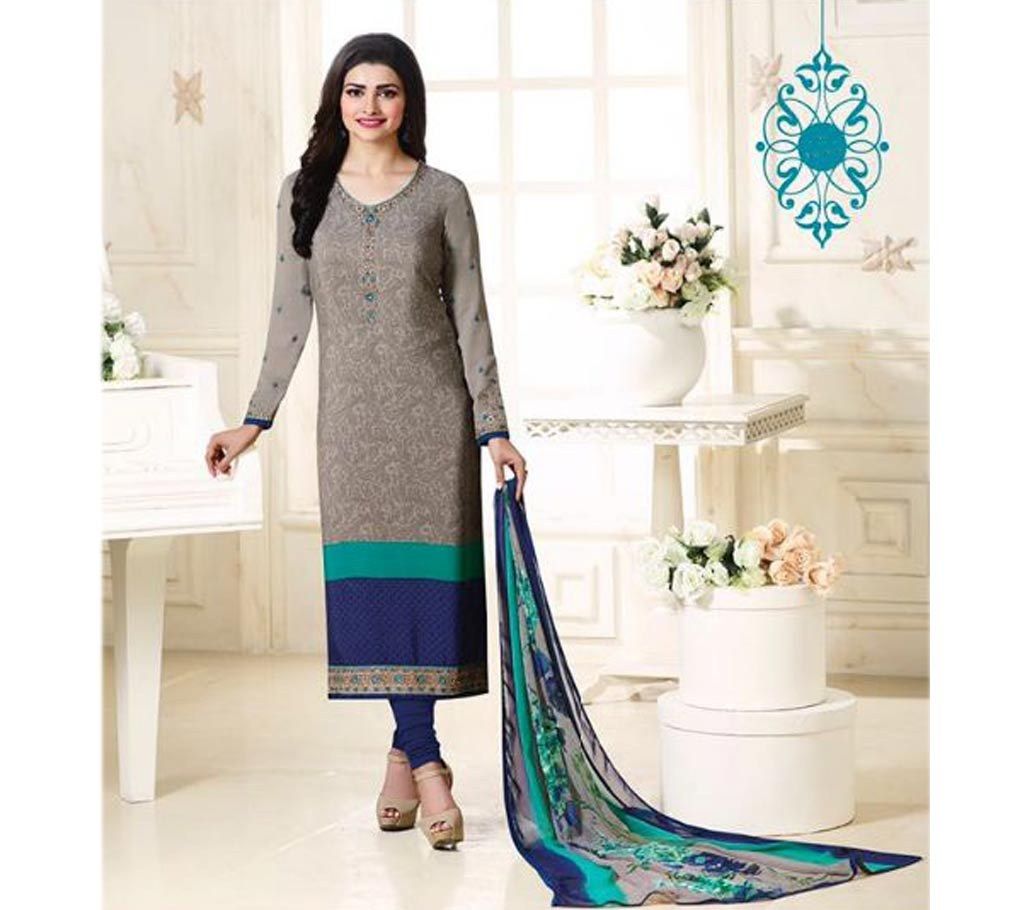 Semistiched Indian replica silk three pc