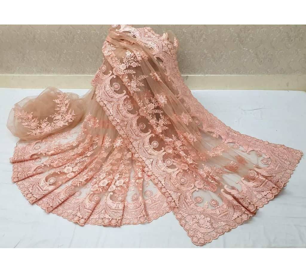 Gorgeous Party Saree- 02 Peach Color