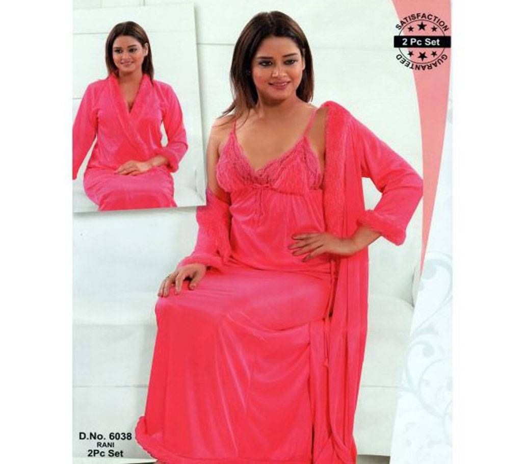 Fashionable Two Part Nighty-6038 Rani