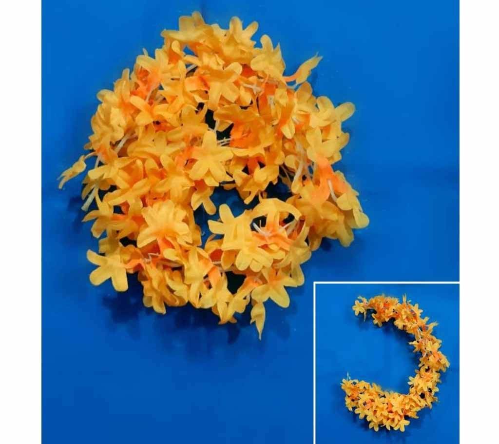 Yellow Color Artificial Hair Flower For Woman
