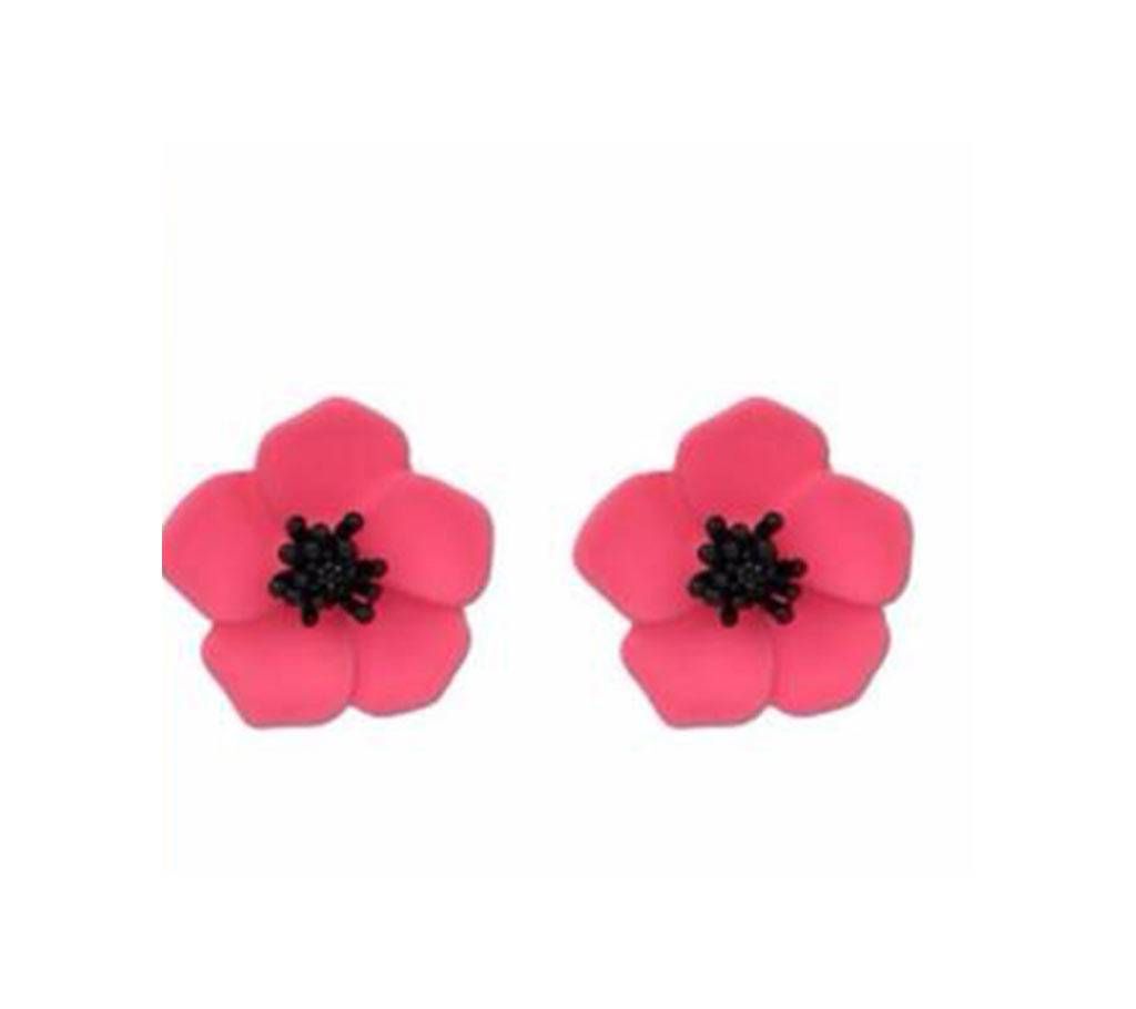 Cute Acrylic Flower Stud Earrings For Woman