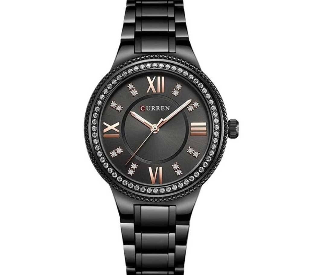 CURREN 9004 Top Luxury Brand Women Quartz Watch Crystal Design Ladies wristwatch