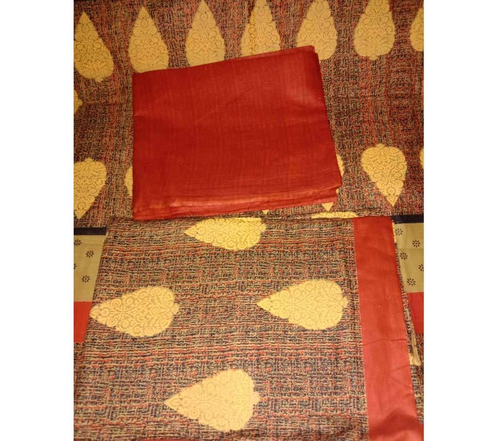 Deshi  Unstitched cotton 3pcs for women  