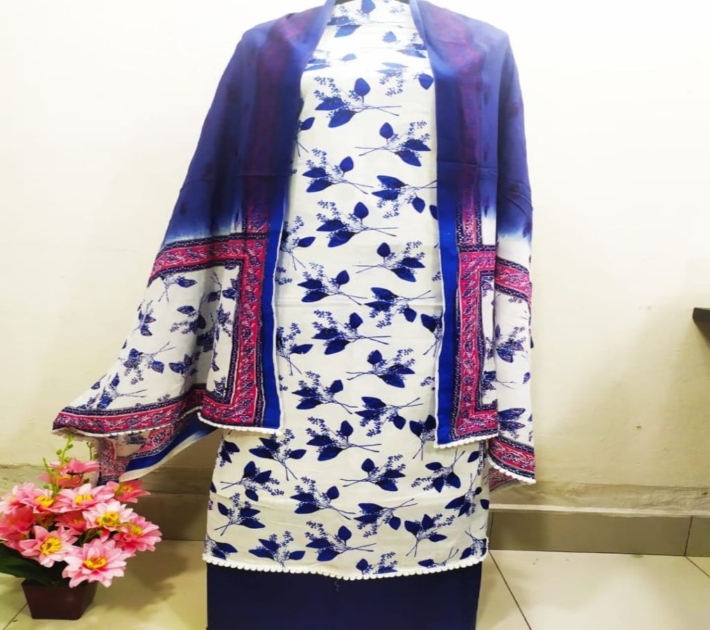 Skin Print Cotton Four Piece 121