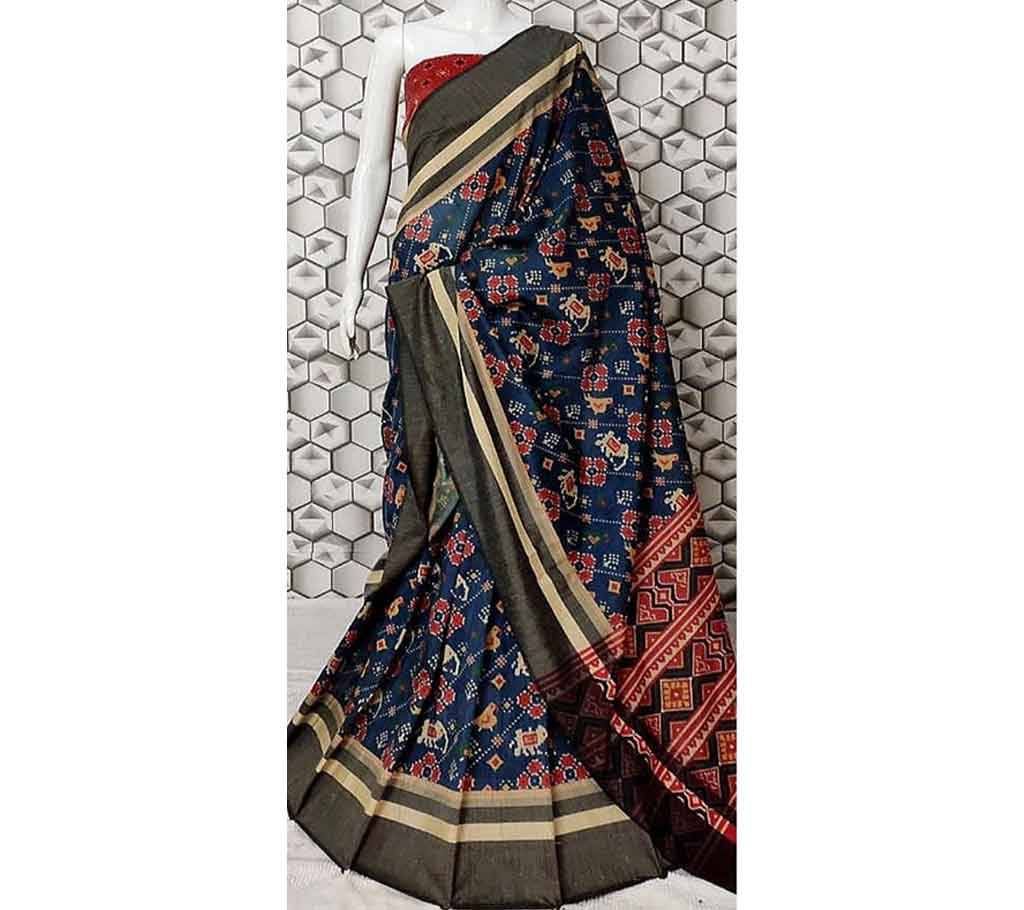 Linen Sharee With blouse piece for women 