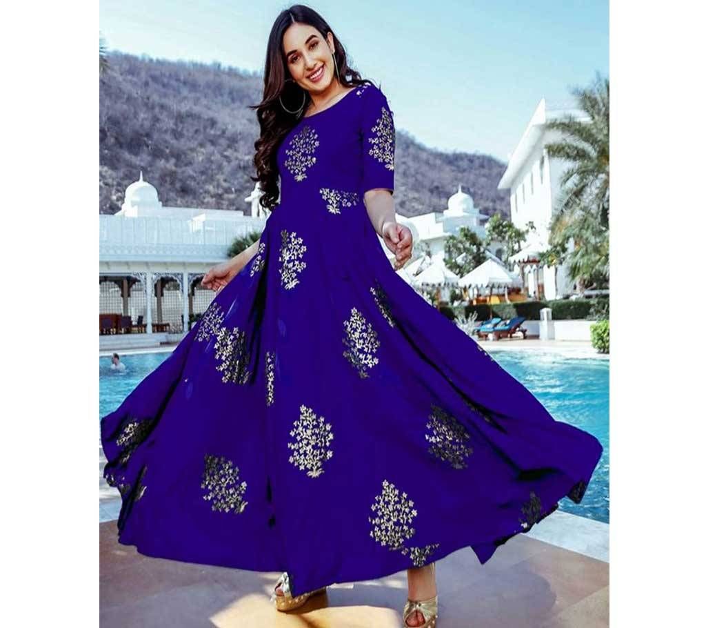   Unstitched Cotton Fabric Gown For women Women
